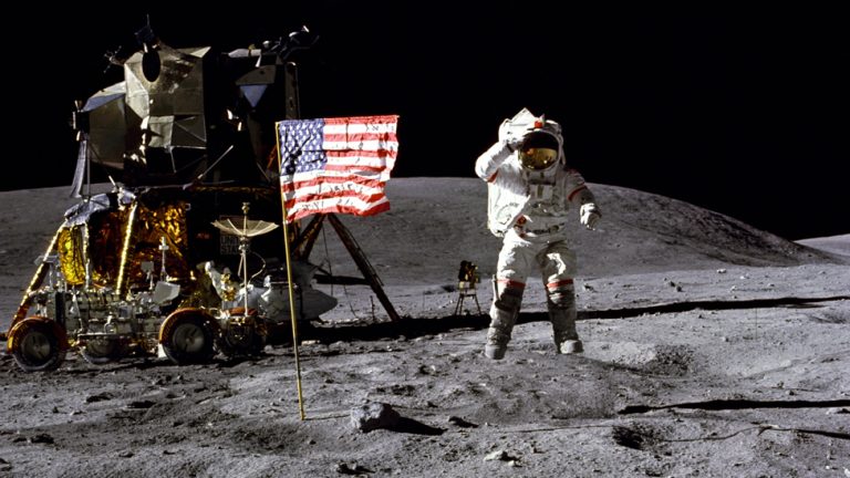 The First Moon Landing by Apollo 11, A Giant Leap for Mankind